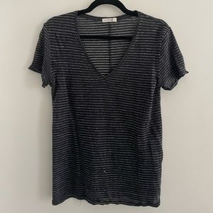 Rag & bone V-neck linen tee